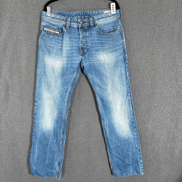 Diesel Safado Slim Straight Button Fly Jeans - Men's Size 33*32(Fit 33*30) Blue - Picture 1 of 10